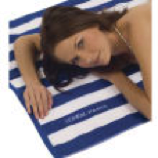 Cabana Striped Cotton Loop Terry Beach Towel