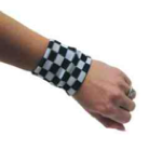 Black and White Check Wristband