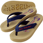 Jamaica..
Embroidered Straps and imprinted Sole