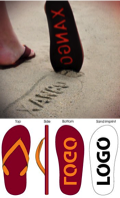 Talking Sandals
Talking Sandals/logo Imprint in Sand