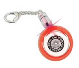 Light Up Round Keychain with LED Light Up