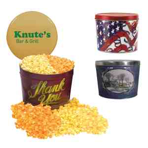Designer Two Gallon Popcorn Tin -Three Flavors