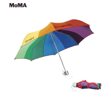 MoMA Color Spectrum Wheel Collapsible Umbrella