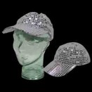 Silver Sequin Baseball Cap