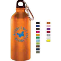 2 oz aluminum Water Bottle. Carabiner